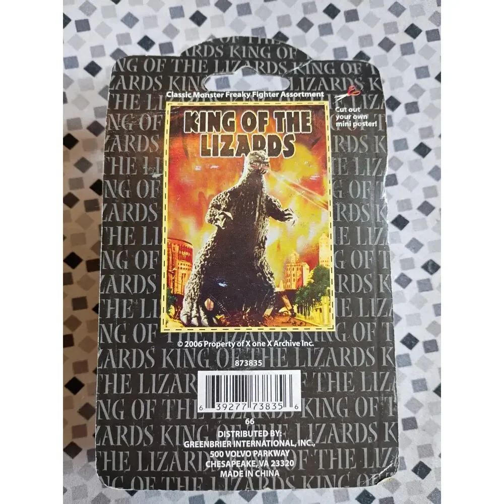GODZILLA Creepy Classics King of The Lizards Finger Puppet 2006 New On Card